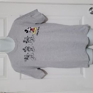 Disney Florida Mickey Mouse Graphic T Shirt Cartoon Embroidered Men's Size L